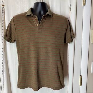Vintage Kaid Striped Polo Shirt